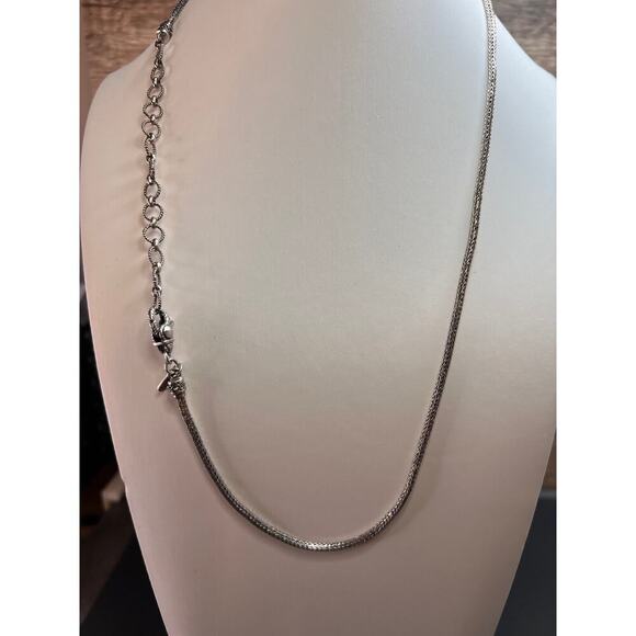 Sarda Bali sterling silver tulang naga extender 24 inch necklace - Picture 9 of 10